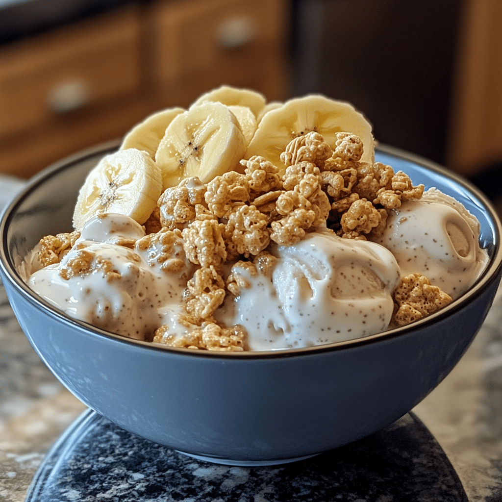Ice Cream with Rice Krispies – The Sweet & Crunchy Combo You’ll Love 7 Protein bowl with ice cream and Rice Krispies