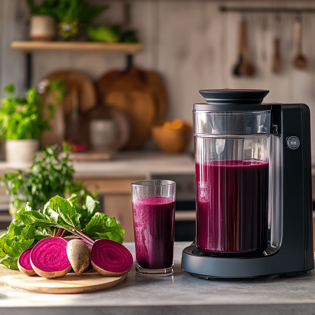 Making organic beet juice at home