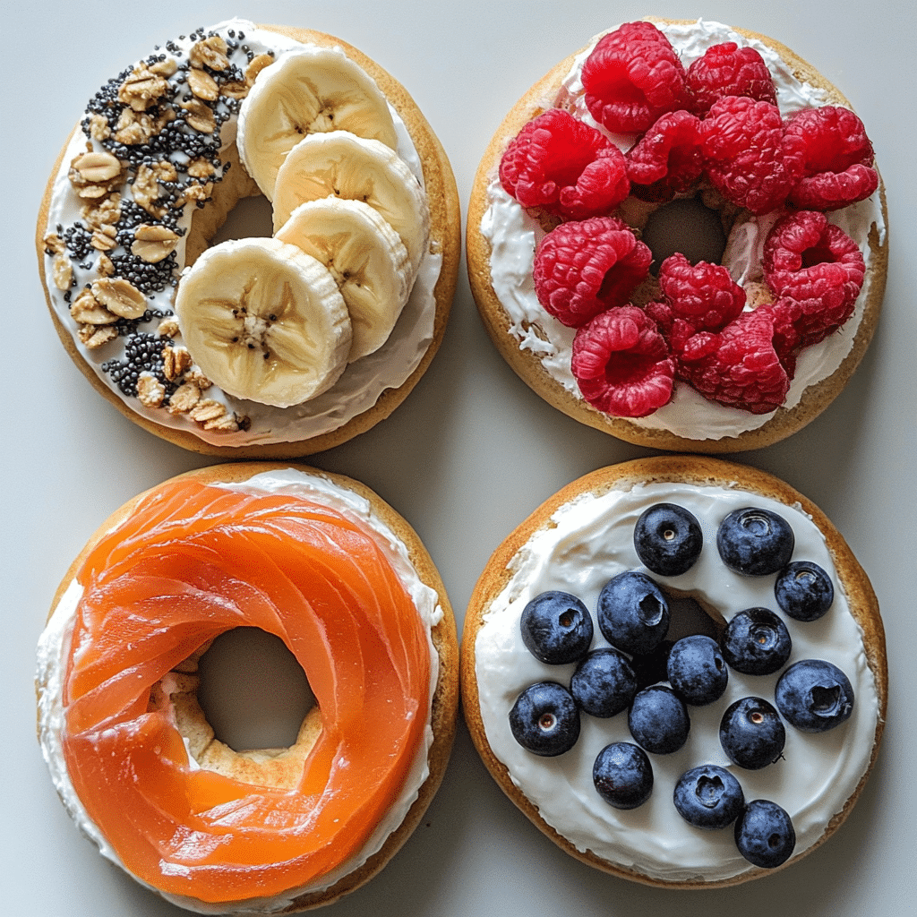 Bagels with Protein – The Smart, Tasty Breakfast Boost You Need 7 Protein bagels with savory and sweet toppings