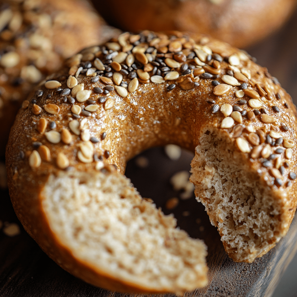 Bagels with Protein – The Smart, Tasty Breakfast Boost You Need 6 High protein bagel texture with seeds