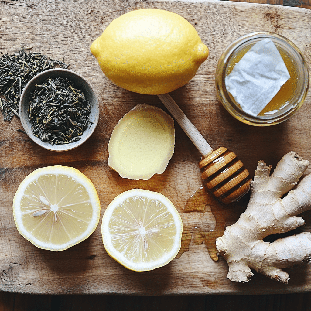 Japanese Mounjaro recipe ingredients lemon ginger green tea