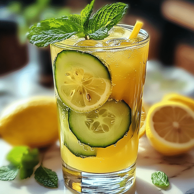 Brazilian Mounjaro recipe in a glass mug with herbal ingredients