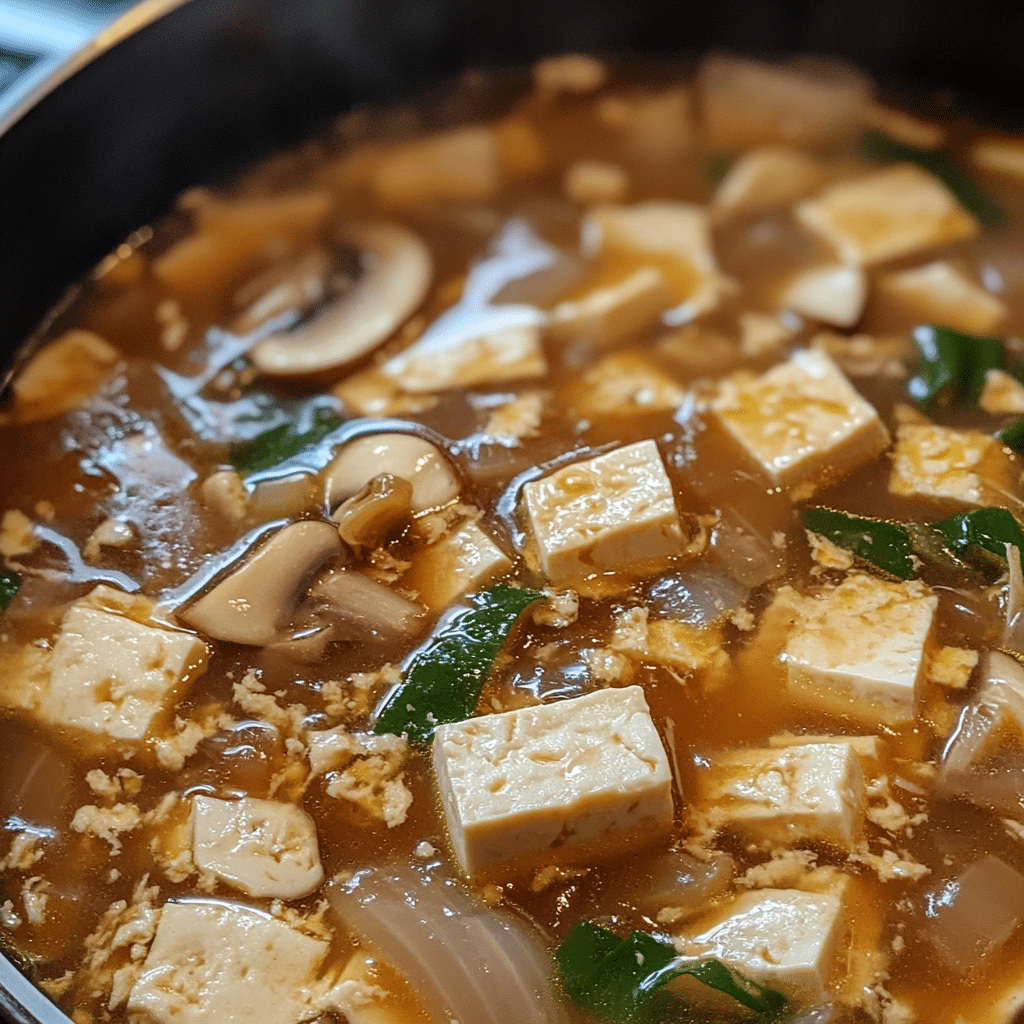 nutrient-dense homemade hot and sour soup