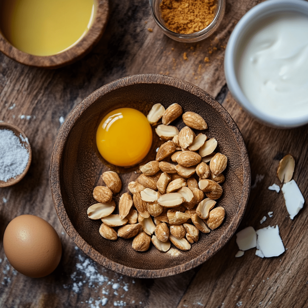 Pinon ice cream ingredients including piñon nuts and cream