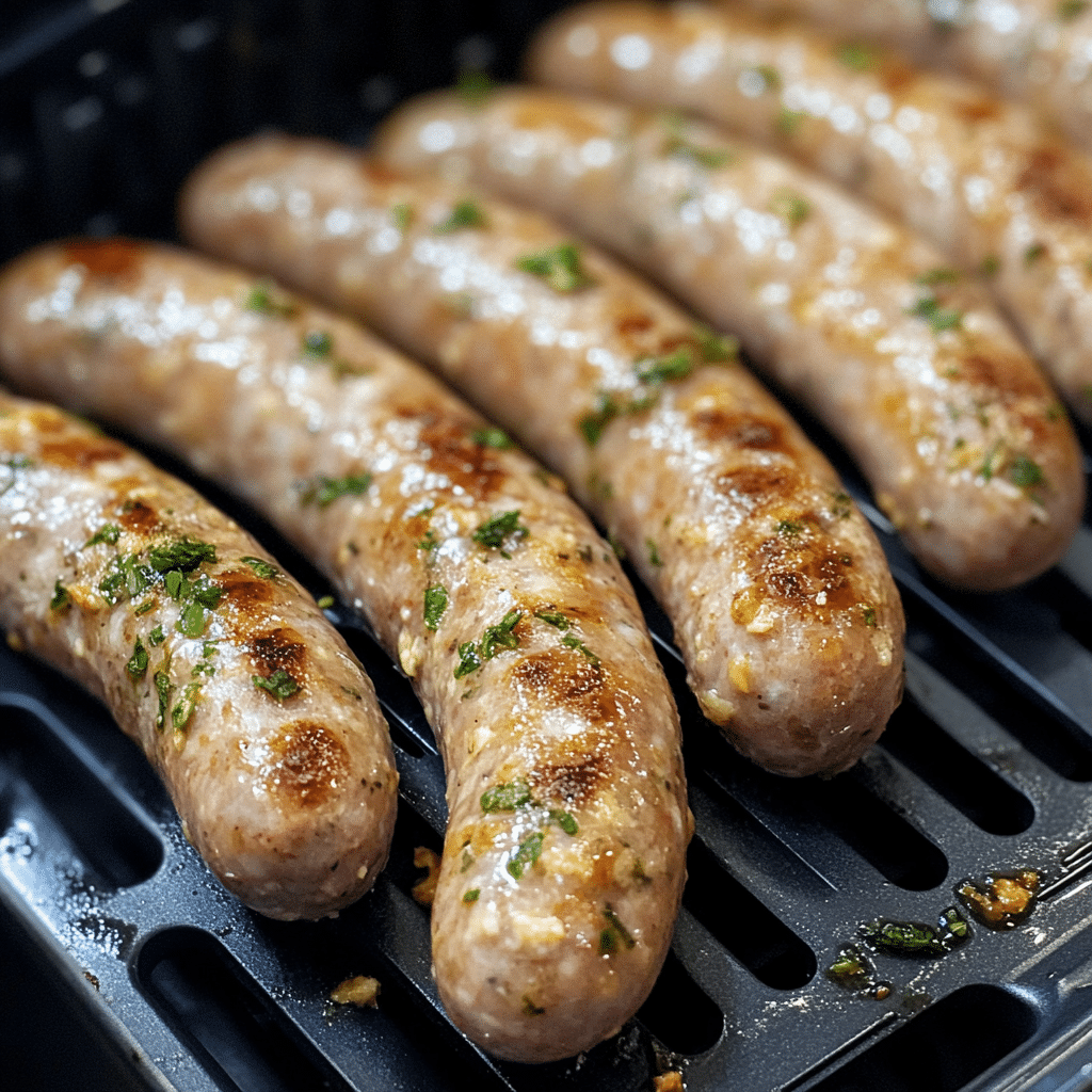 types of chicken sausage in air fryer tray