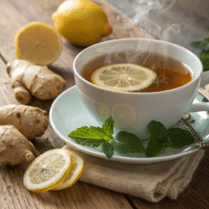 Lemon balm recipe for weight loss tea with lemon and ginger