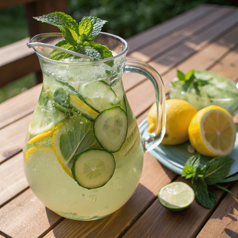 ginger cucumber lemonade refreshing drink recipe