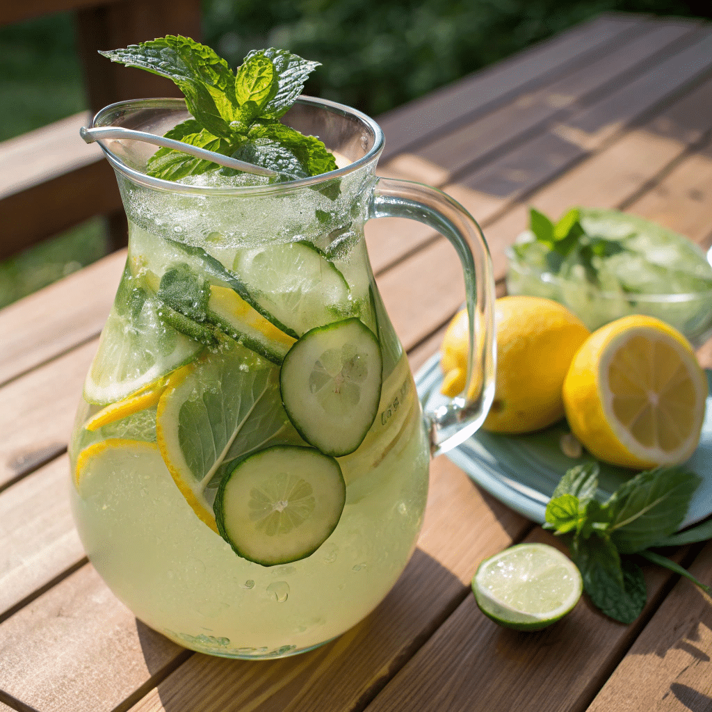 ginger cucumber lemonade refreshing drink recipe