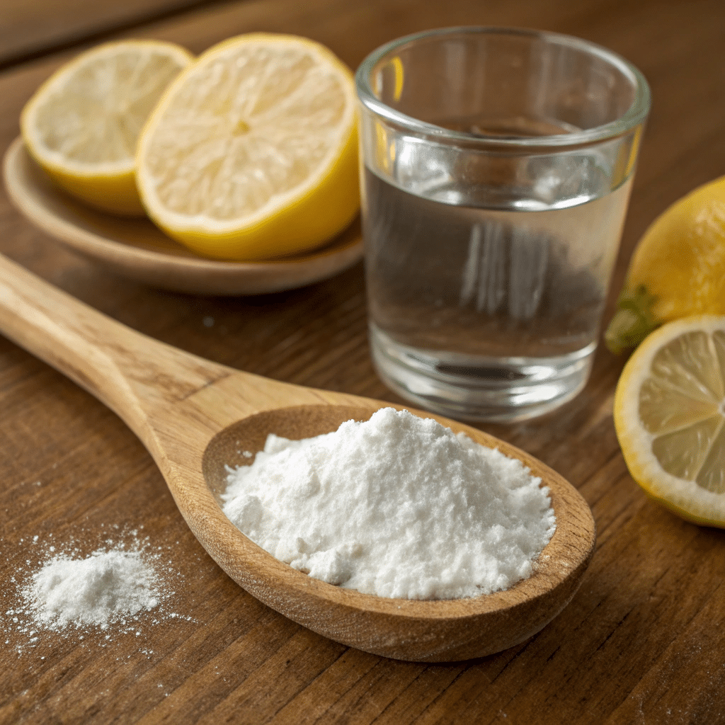 Brazilian baking soda trick recipe with lemon and water