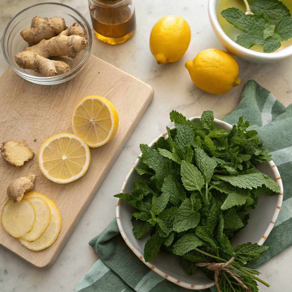 Fresh lemon balm leaves for weight loss recipe