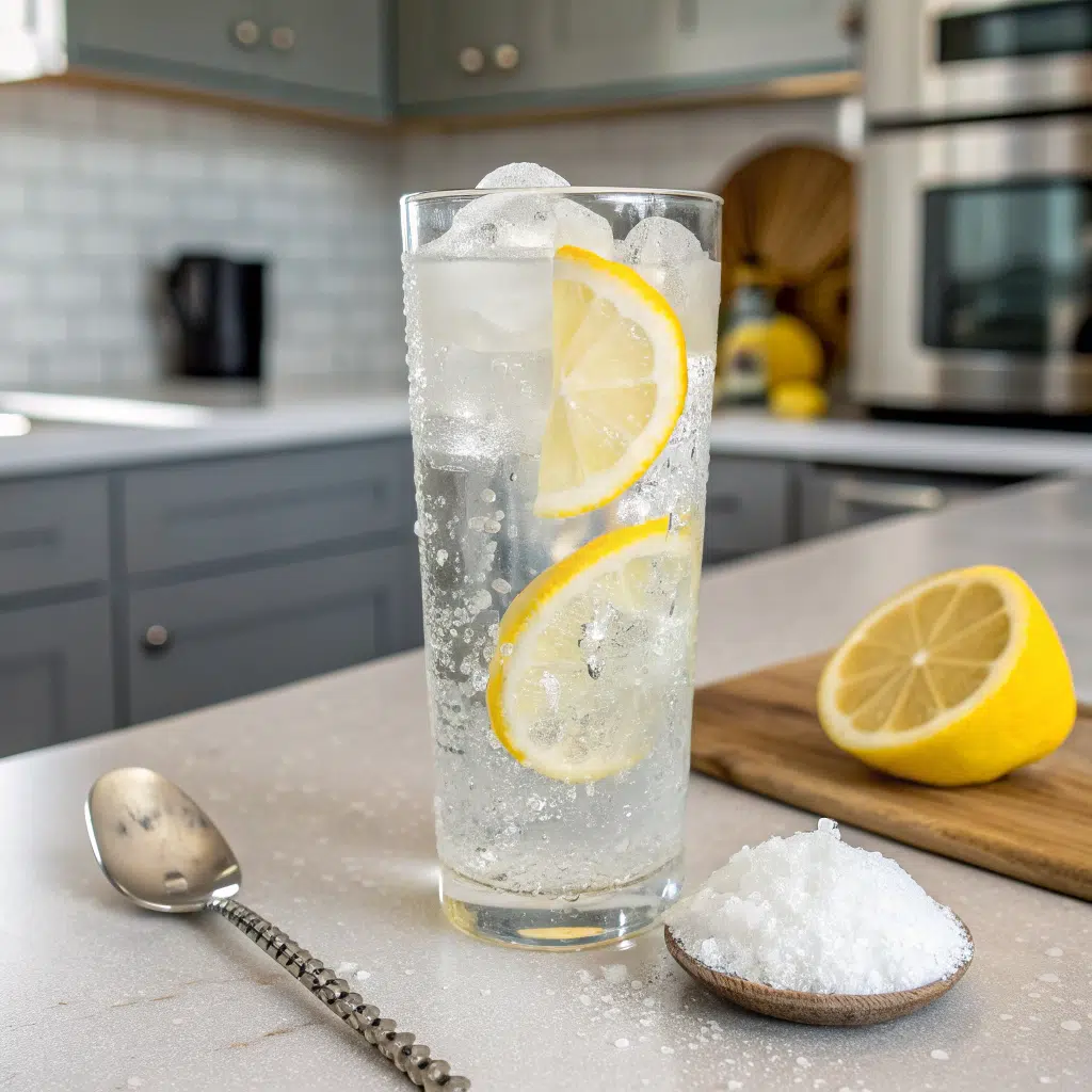 ice water hack with baking soda recipe glass