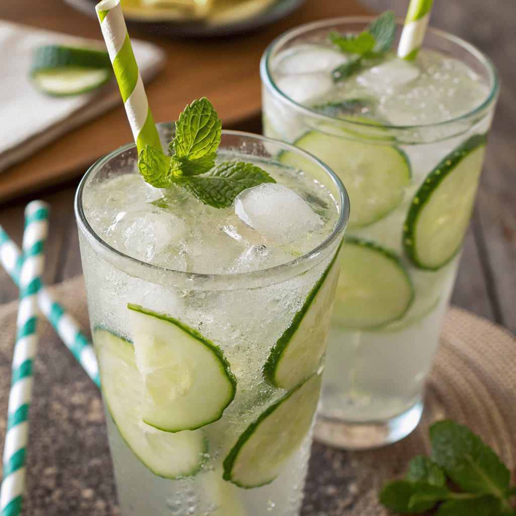 ginger cucumber lemonade serving ideas