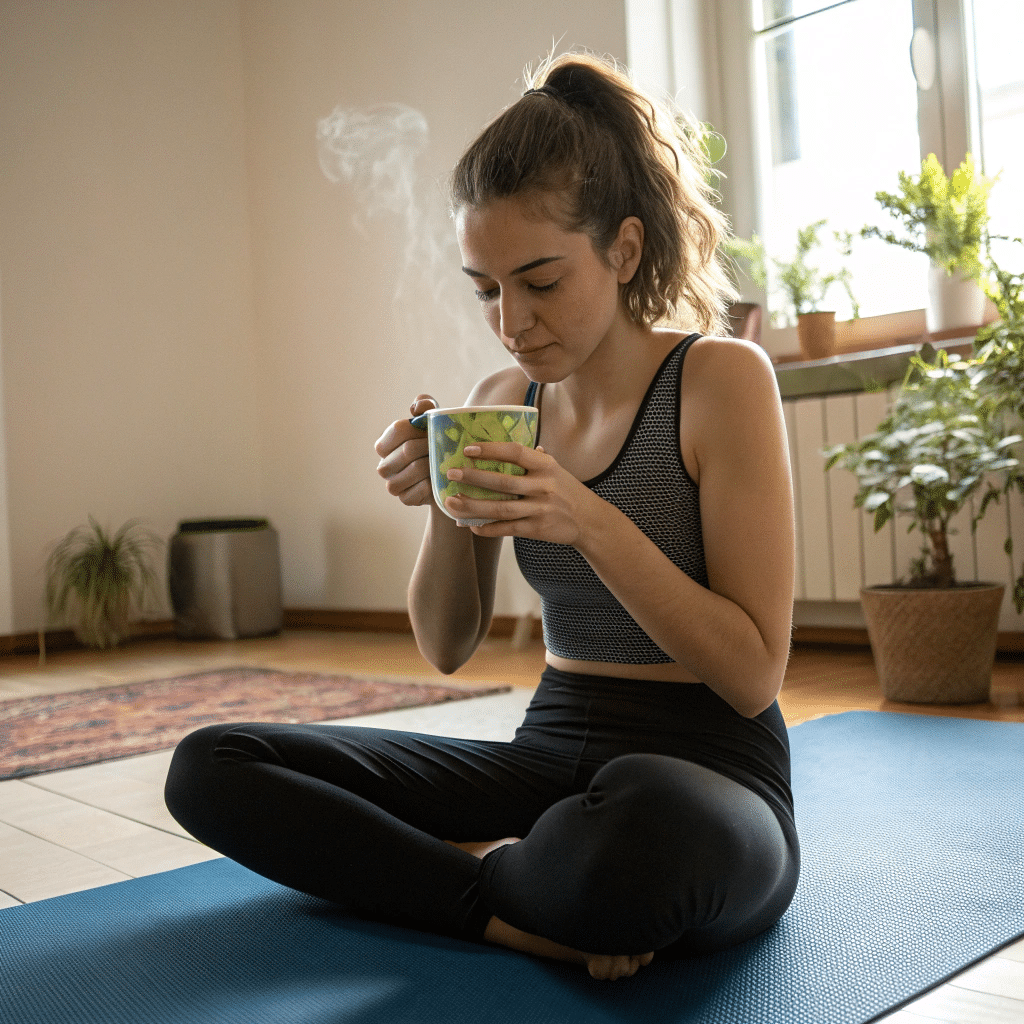 Healthy lifestyle with lemon balm tea for weight loss