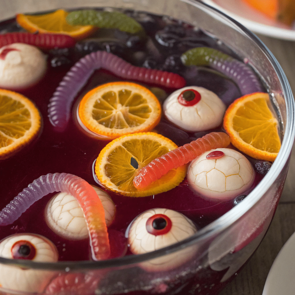 Fun garnishes for Witch’s Potion Punch