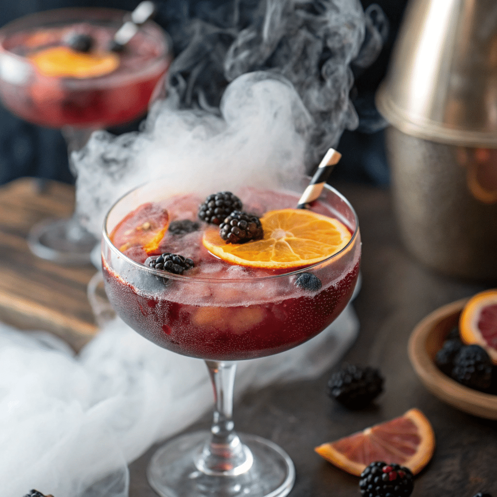 Adult version of Witch’s Potion Punch in a goblet