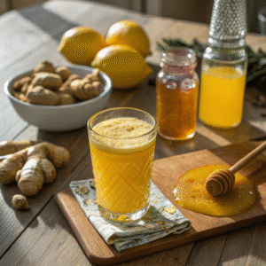 Anti-Inflammatory Immunity Shots with Turmeric and Ginger
