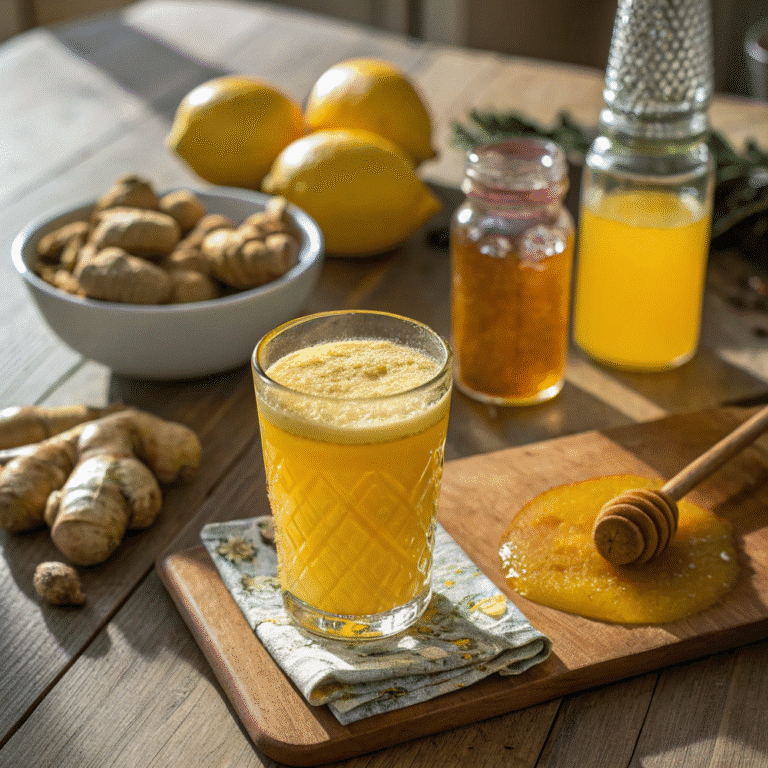 Anti-Inflammatory Immunity Shots with Turmeric and Ginger