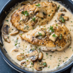 Creamy Garlic Parmesan Mushroom Chicken
