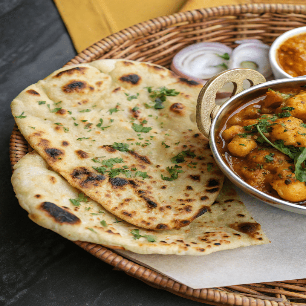 Keto Naan Bread Recipe served on a plate