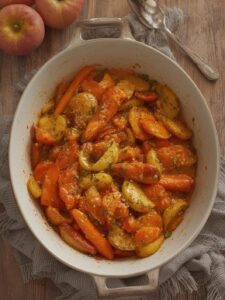 Autumn Bliss Maple Dijon Roasted Apples & Carrots recipe
