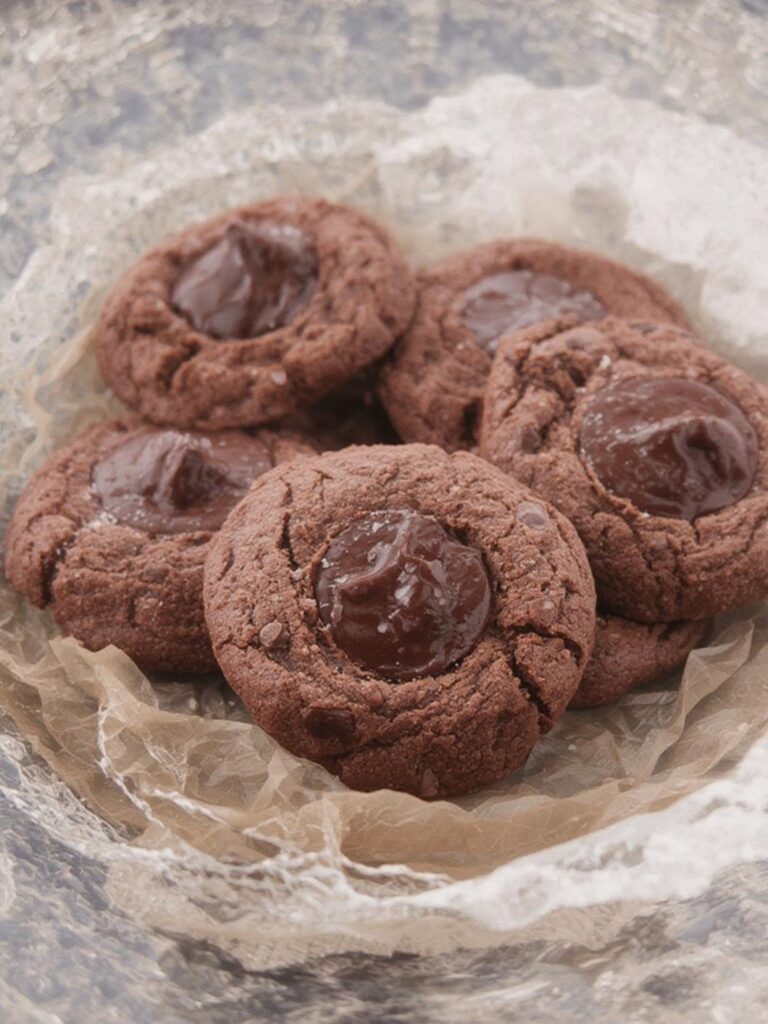 Chocolate Thumbprint Cookies