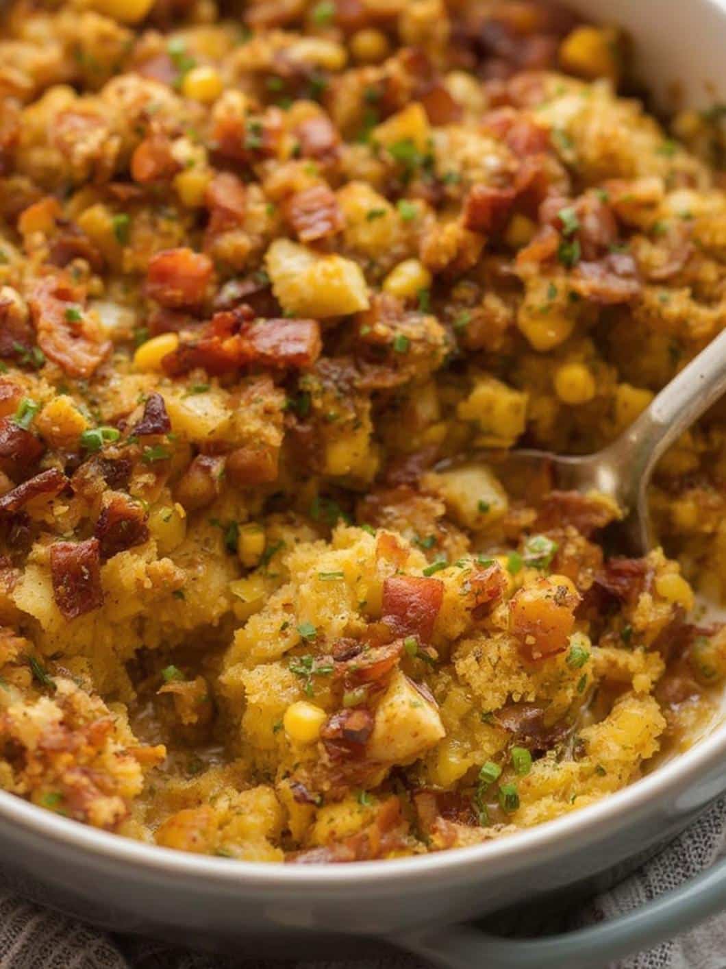 Cornbread Stuffing with Bacon recipe
