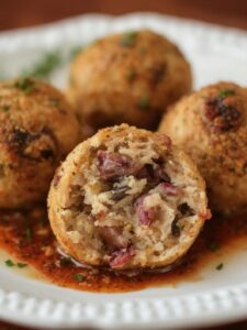 Cranberry Turkey Stuffing Balls
