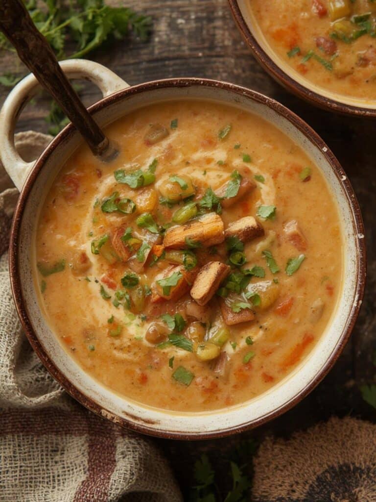 Creamy Cowboy Soup Recipe preparing