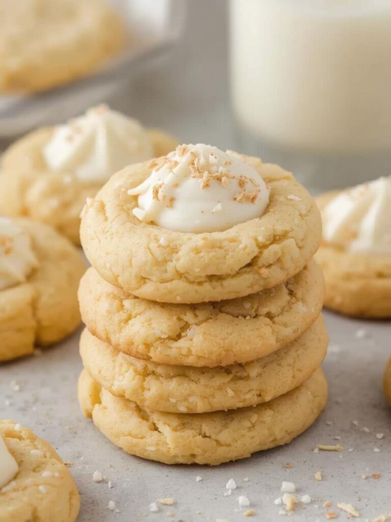 Soft Eggnog Cookies preparing