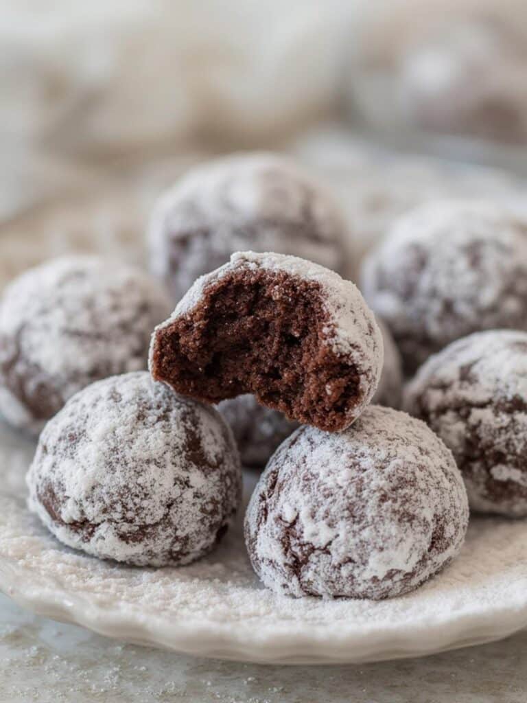 Chocolate Snowball Cookies Recipe