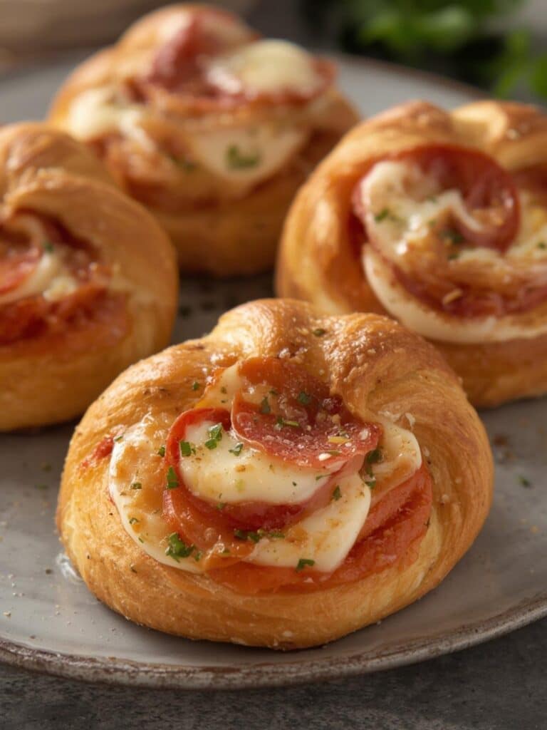 Mozzarella Pepperoni Croissant Rolls Recipe