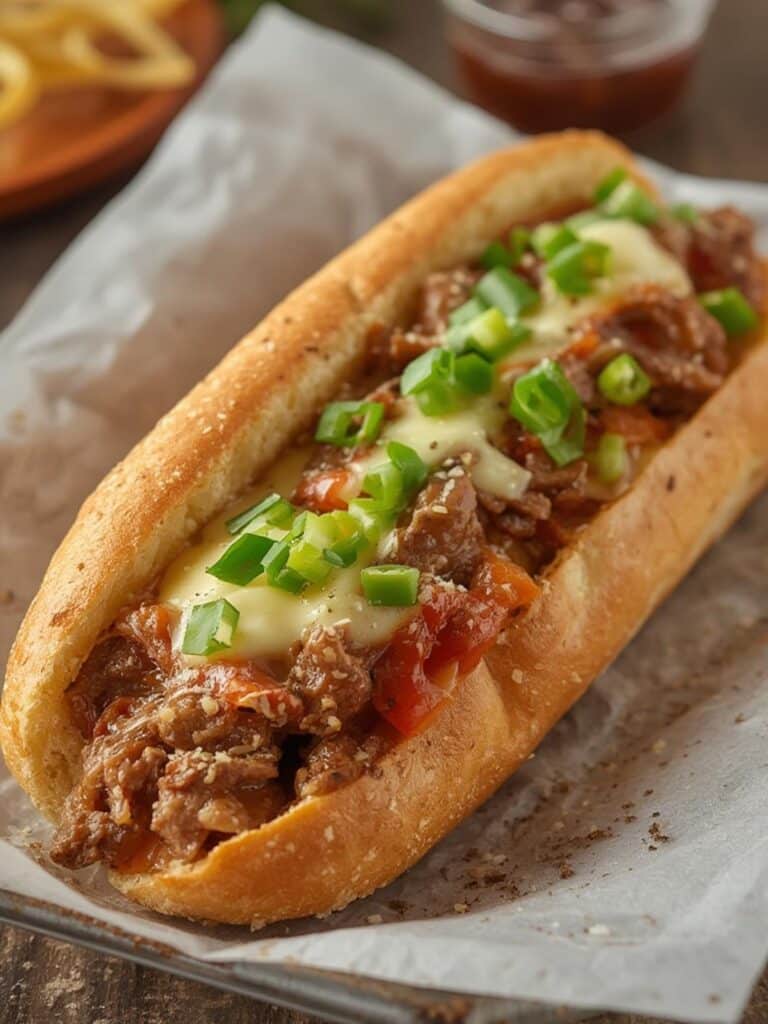 Philly Cheesesteak Recipe preparing
