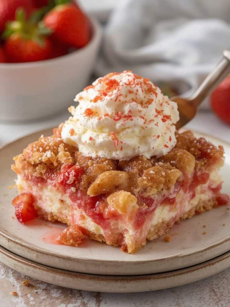 Strawberry Cheesecake Dump Cake Recipe