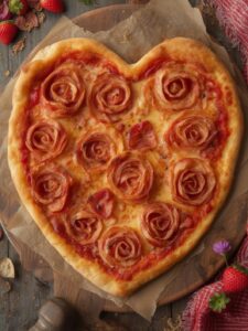 Easy Pizza Roses for Valentine Day