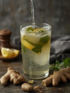 Ginger water Preparation