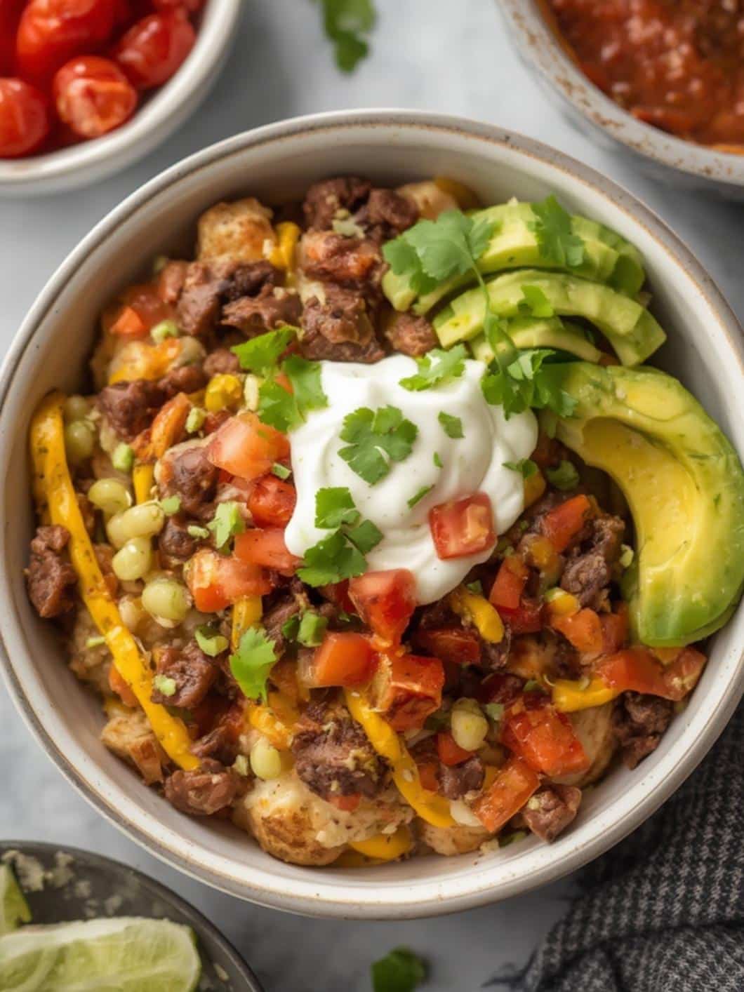 Loaded Potato Taco Bowl recipe