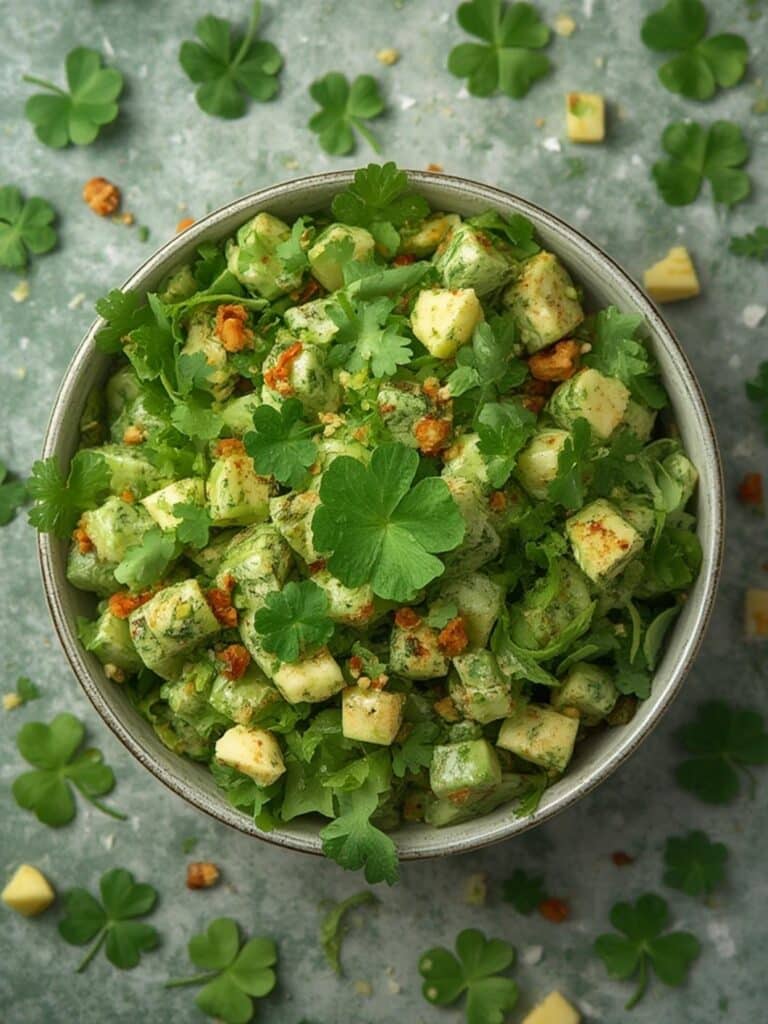 ST PATRICKS Day Green Fruit Salad