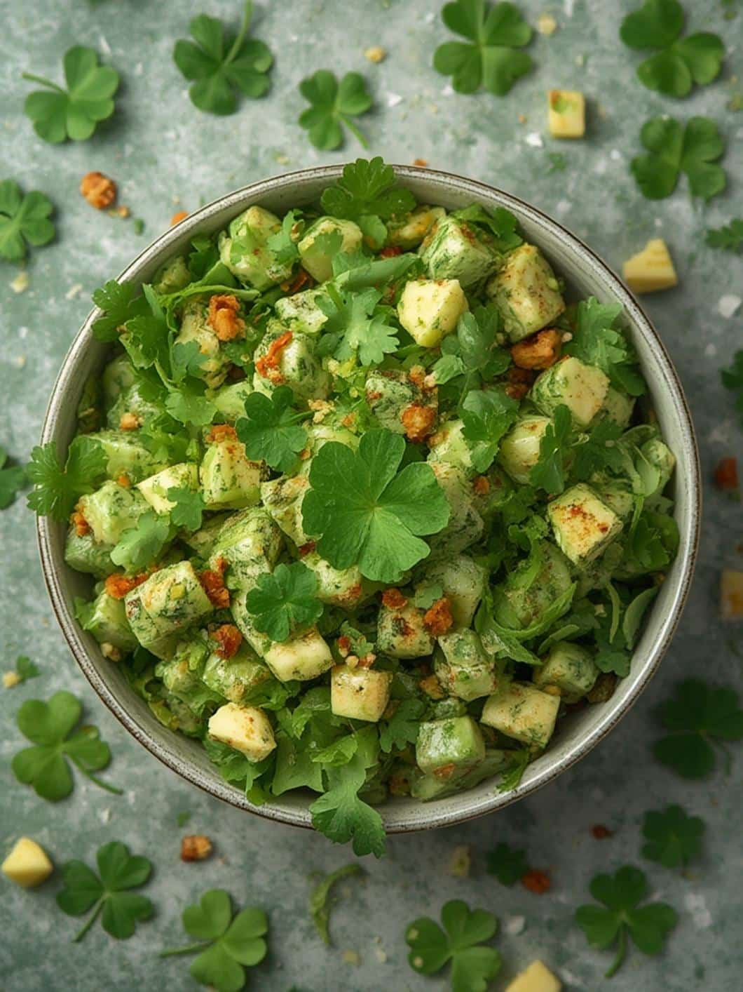 ST PATRICKS Day Green Fruit Salad