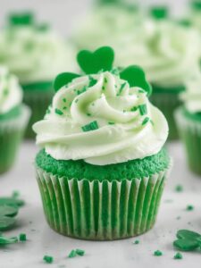 Shamrock Shake Cupcakes