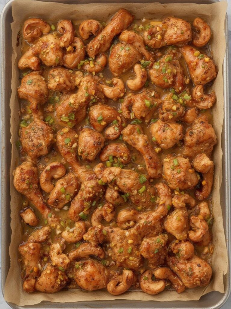 Sheet Pan Cashew Chicken recipe