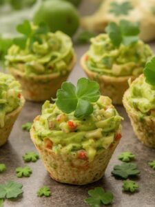 St Patricks Day Guacamole cups
