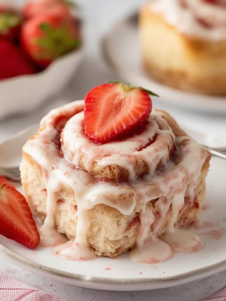 Strawberry Cheesecake Cinnabon Rolls Recipe
