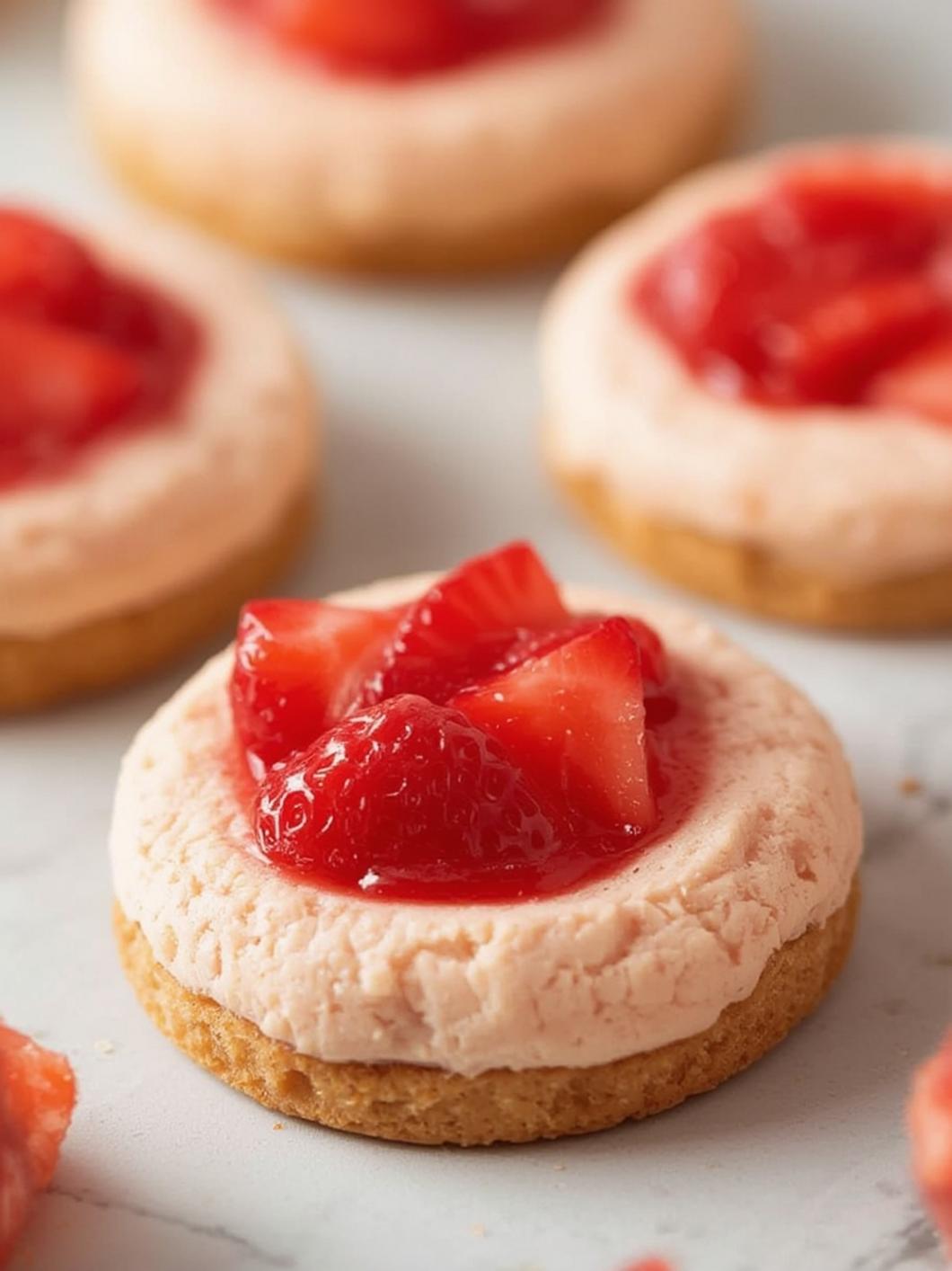 Strawberry Cheesecake Cookies