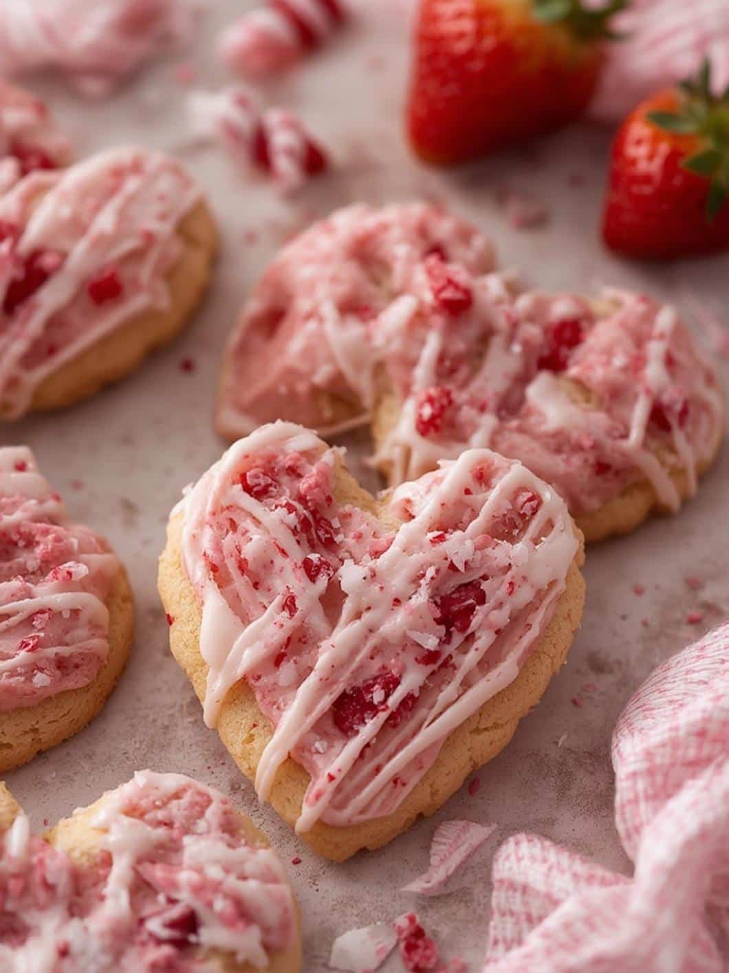Valentine Strawberry Cookies Recipe