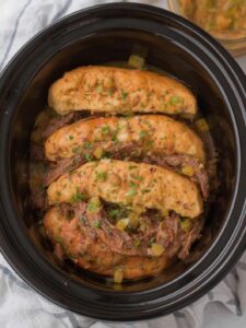 crockpot french dip sandwiches
