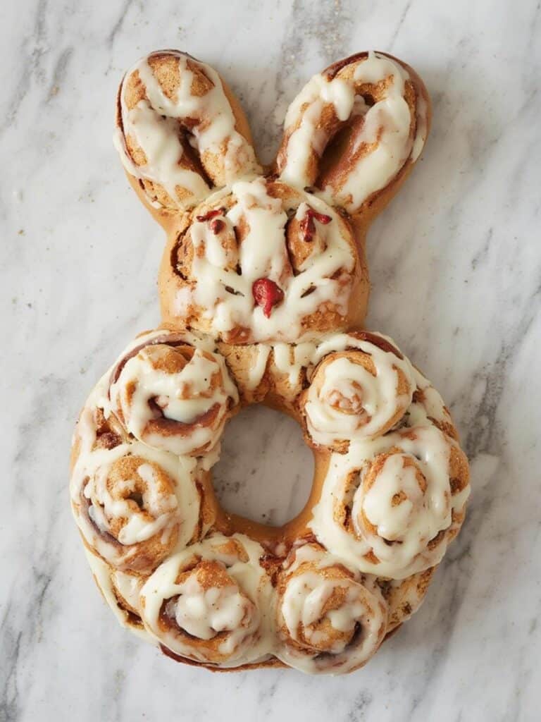 Bunny Cinnamon Roll Pull-Apart Wreath