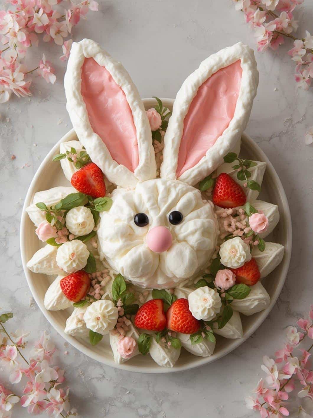 Bunny Ears Pavlova Wreath