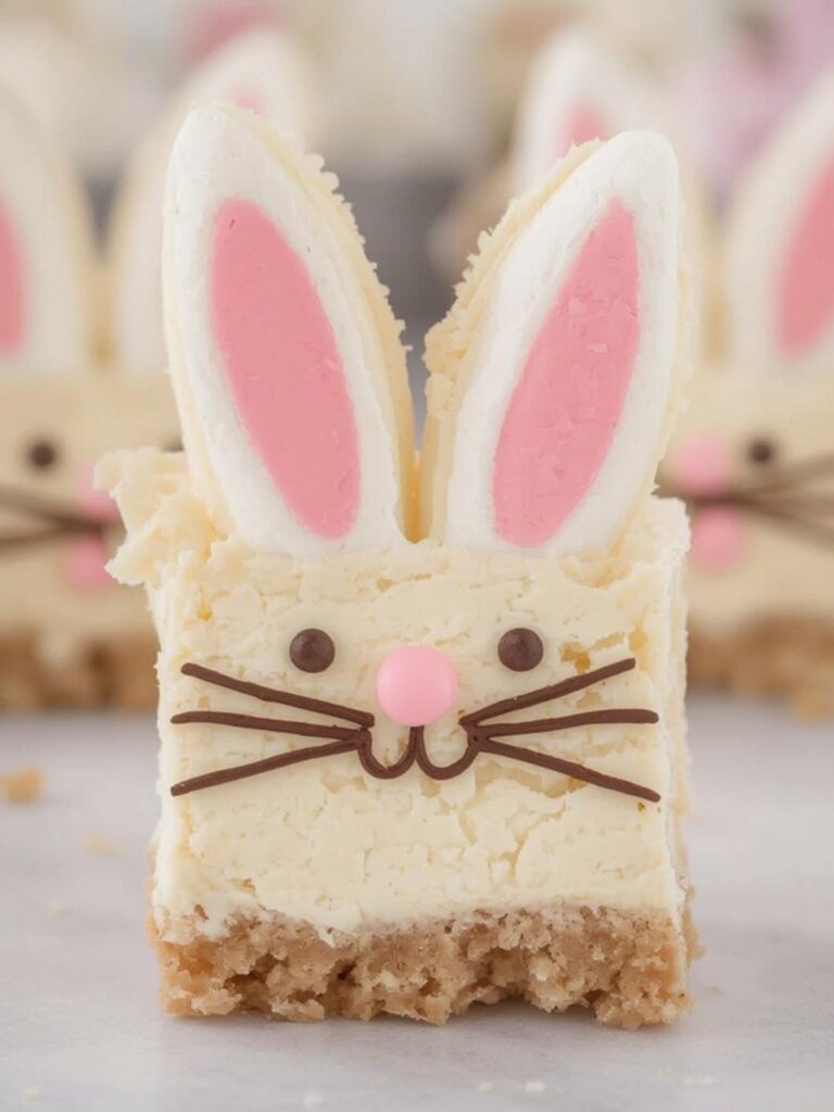 Bunny Face Cheesecake Bars