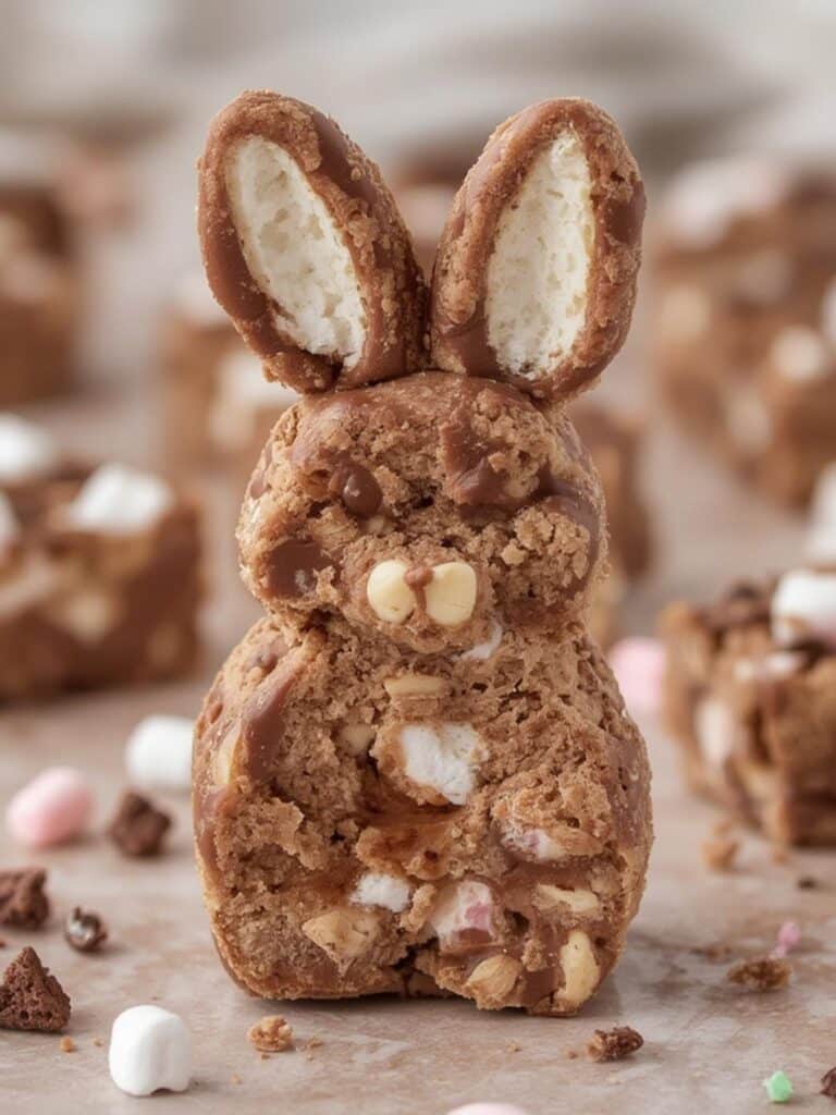 Bunny Marshmallow Rocky Road Bars