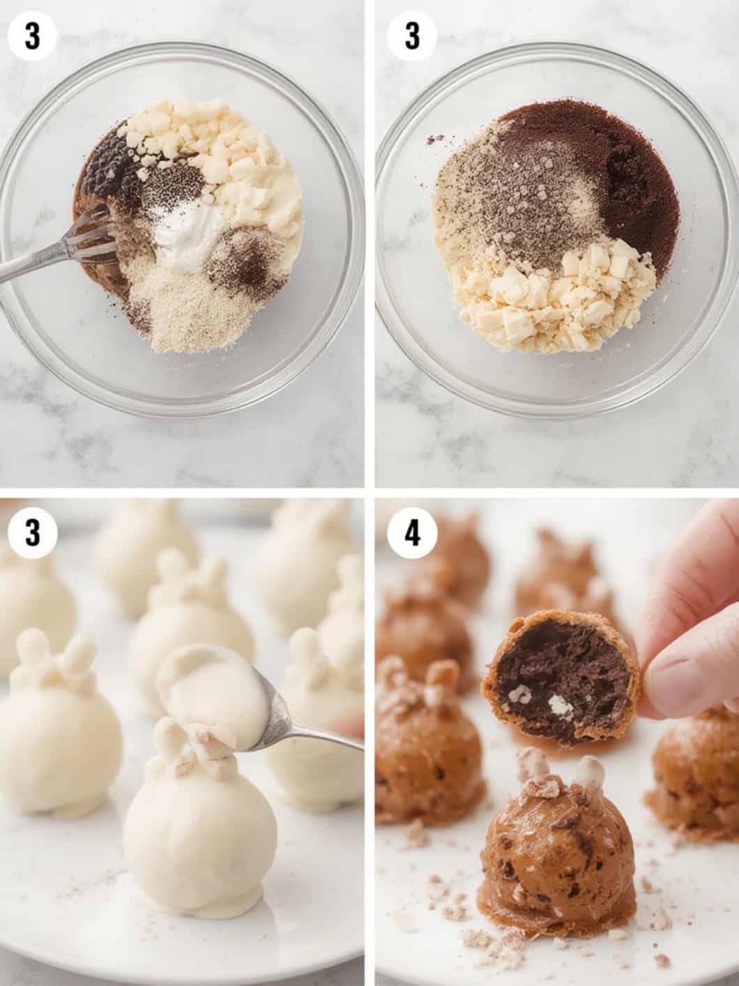 Bunny Oreo Balls step by step instructions